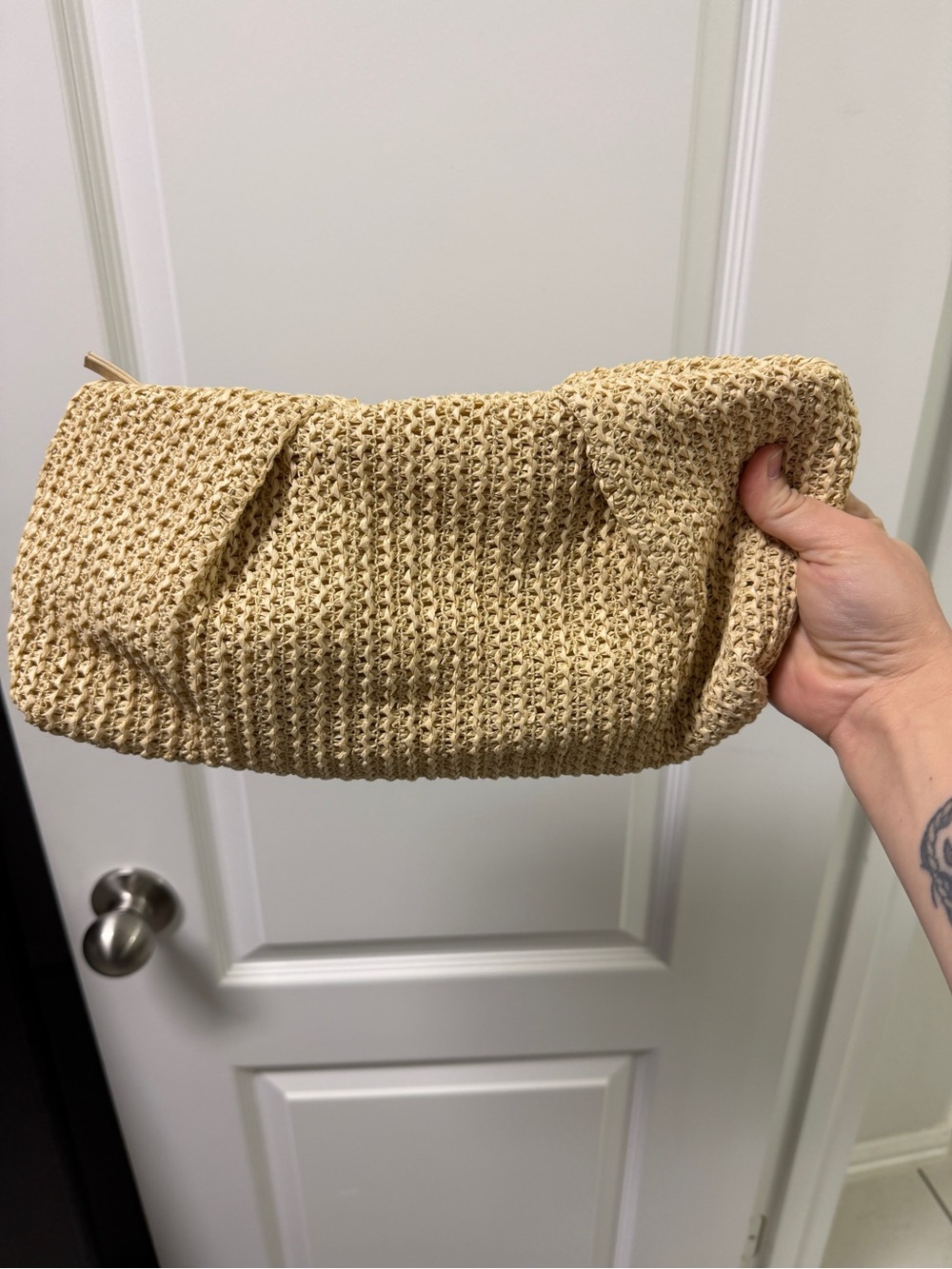 Capittana Oversized Raffia Clutch - NWOT